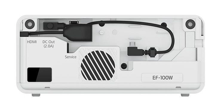 Projektorius Epson EF–100W, kompaktiškas