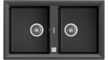 Кухонная раковина Teka 90 B-TG Dark Gray, камень, 860 мм x 510 мм x 200 мм