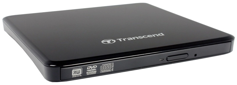 Ārējais optiskais diskdzinis Transcend TS8XDVDS-K, melna