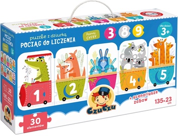 Puzle CzuCzu Animal Train, daudzkrāsaina, 30 gab.