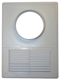 Ventilācijas reste ar adapteru Plaskanta D100, balta