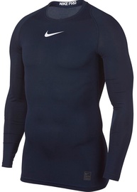 Футболка с длинными рукавами Nike Men's T-shirt Pro Top Compression LS 838077 451 Dark Blue 2XL