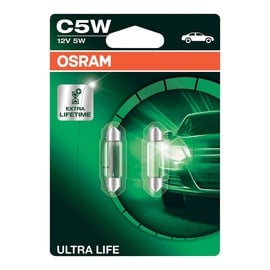Автомобильная лампочка Osram Festoon C5W Ultra Life Lamps for Cars 6418 2pcs