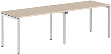Skyland Xten-S XWST 2470 Writing Desk 240x70x75cm Beech Tiara/Aluminium