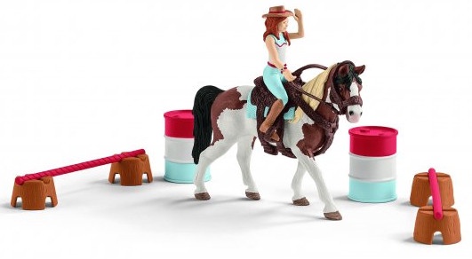 schleich horse club hannah's western riding set