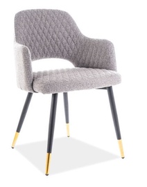Стул для столовой Signal Meble Franco Grey/Gold, 1 шт.