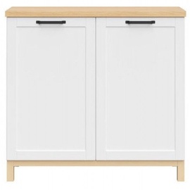 Black Red White Haga Cabinet 101x95cm White