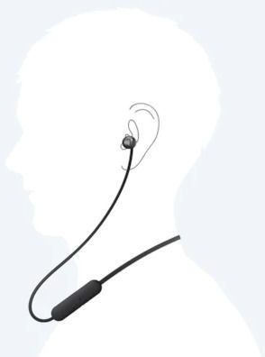 Belaidės ausinės Sony WI-C310 in-ear, baltos - Senukai.lt