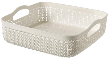 Curver Basket Knit Square 23x23x7cm White