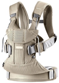 Ķengursoma BabyBjorn One Air Greige Mesh