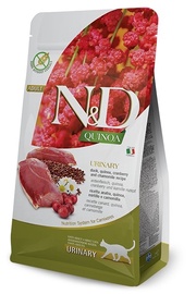 Sausā kaķu barība Farmina N&D Quinoa Urinary Duck, pīles gaļa, 5 kg