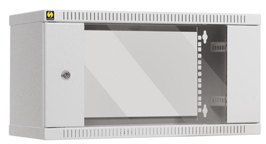 Серверный шкаф Netrack Wall Cabinet 19'' 6U/240mm Glass Grey