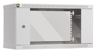Netrack Wall Cabinet 19'' 6U/240mm Glass Grey