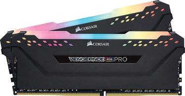 Operatīvā atmiņa (RAM) Corsair Vengeance RGB Pro Black CMW16GX4M2C3200C16, DDR4, 16 GB, 3200 MHz