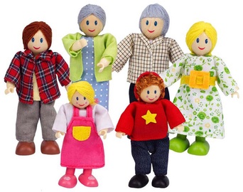 Žaislinė figūrėlė Hape Happy Family Caucasian E3500