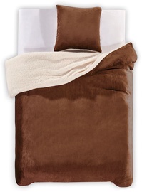 Комплект постельного белья DecoKing Teddy, коричневый, 155x220
