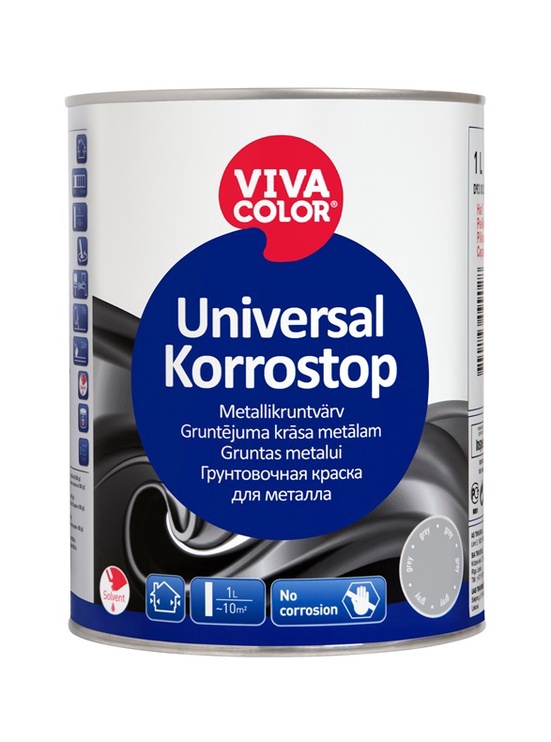 Krunt Vivacolor Korrostop, matt, 1 l, hall