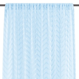 Дневной занавес AmeliaHome Molisa Pleat, голубой, 2700 мм x 1400 мм