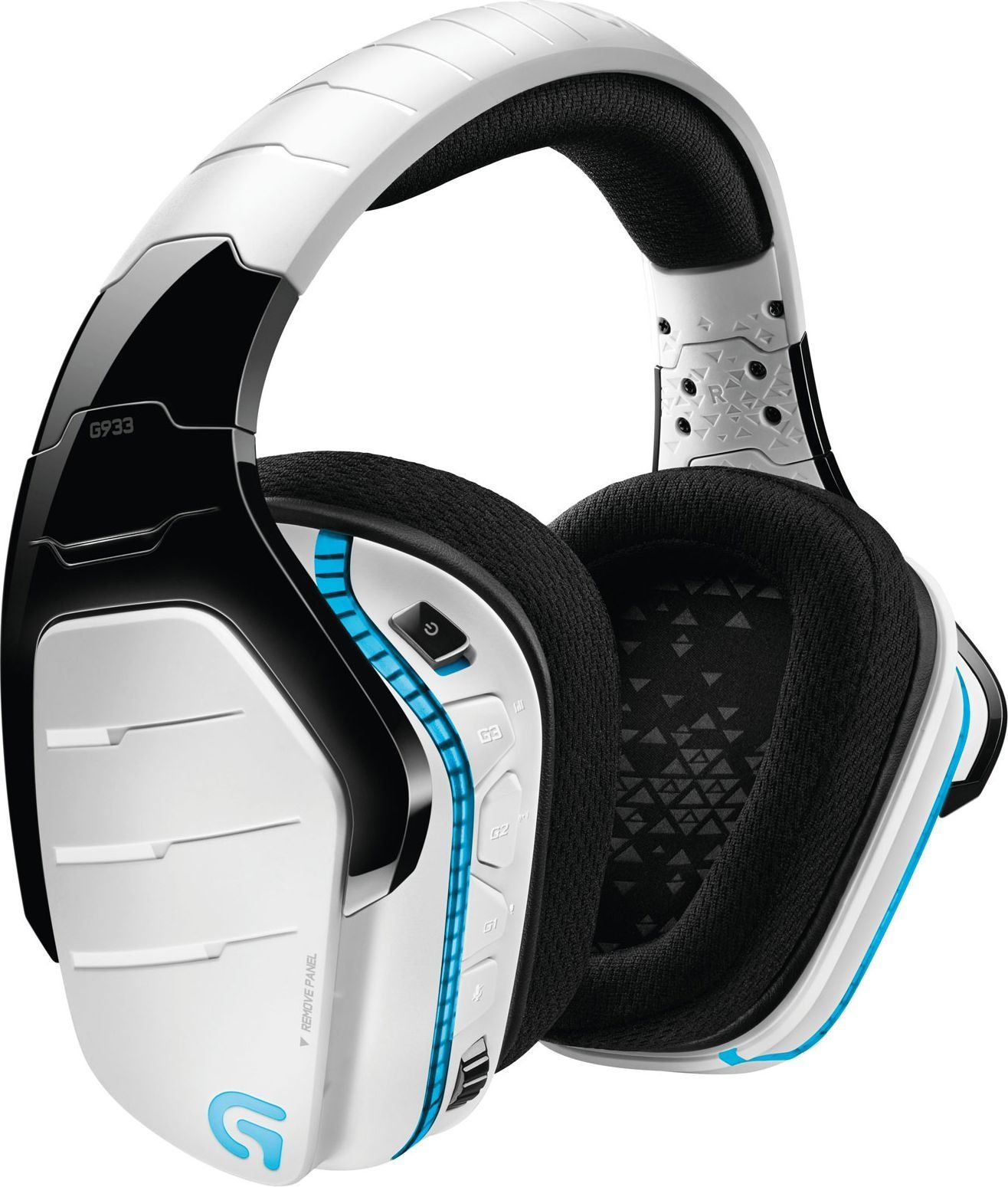 Belaidės ausinės Logitech G933 Artemis Spectrum, balta - Senukai.lt