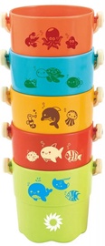 Ведро для песочницы ASKATO Colorful Buckets, многоцветный, 5 шт.
