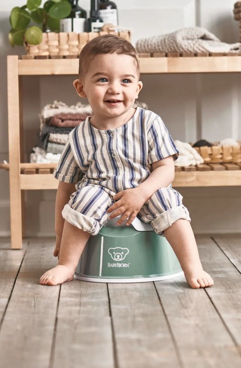 Laste WC pott BabyBjorn Smart Potty Deep, valge/roheline