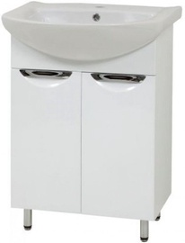 Vannas istabas skapītis Sanservis Laura-60 525x846x296mm White