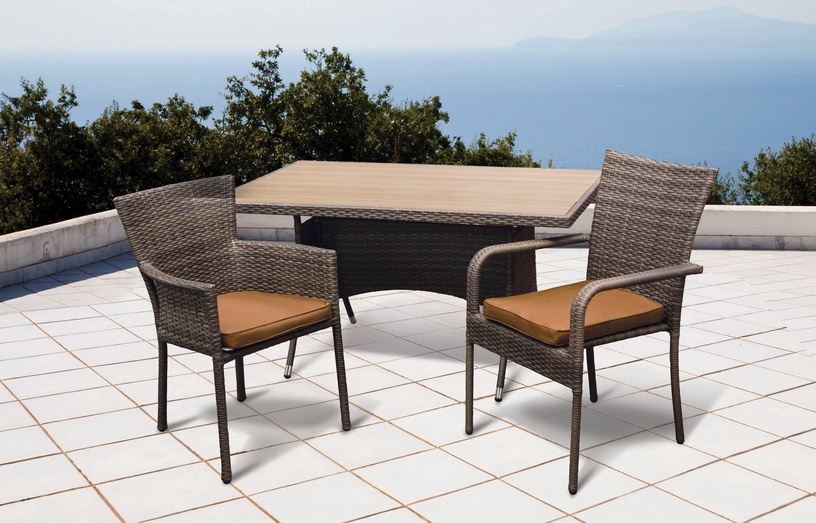 Садовый стул Domoletti Parnu, коричневый, 88 см x 53 см x 88 см