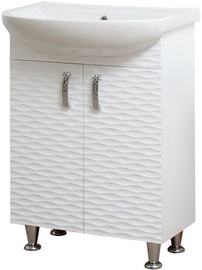 Шкаф для ванной Sanservis 3D-55 Arteko-55 White, 55x84.5x44 см