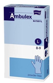 Kindad Matopat Ambulex Nitryl, puudrivabad, L, 100 tk