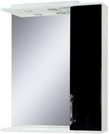 Sanservis Laura-60 Cabinet with Mirror Black 60x86.5x17cm
