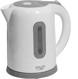 Elektriline veekeetja Adler 1234 Grey, 1.7 l, valge/hall