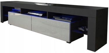 ТВ стол Pro Meble Milano 200 With Light Black/Grey, 2000x350x450 мм