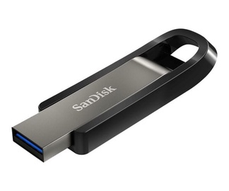 USB zibatmiņa SanDisk Extreme Go, pelēka, 128 GB