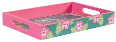 Home4you Wooden Tray Beach Bar S Pink