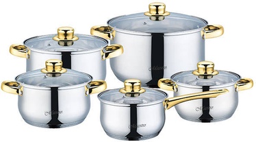 Maestro Casserole Set Gold 5pcs