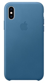 Apple Leather Back Case for Apple iPhone XS MAX Cape Cod Blue
