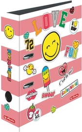 Спираль для сшивания Herlitz Smiley Girly, A4, белый/желтый/розовый