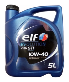Машинное масло Elf 10W - 40, полусинтетическое, для легкового автомобиля, 5 л