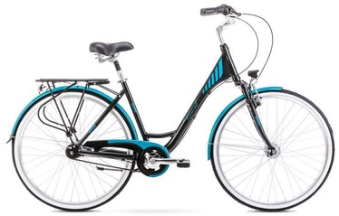 Romet Art Deco 7 19" 28" Black Turquoise 20