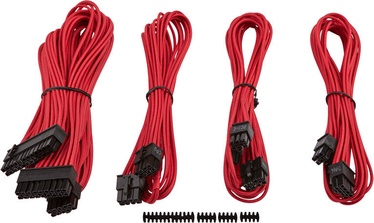 Corsair Premium Individually Sleeved PSU Cable Kit Starter Package Type 4 (Gen 3) Red