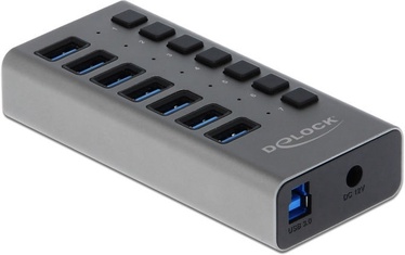 Delock External USB 3.0 Hub 7-Port w/Switch