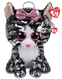TY Fashion Plush Sequin Backpack Kiki Cat