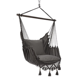 Home4you Tassels Swing Chair Grey