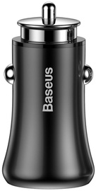 Baseus Gentleman Dual USB Car Charger 4.8A Black