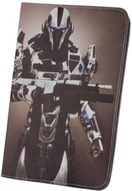 GreenGo Universal Book Case With Stand 7-8" Burning Cyborg