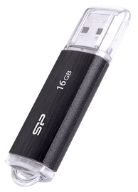 USB atmintinė Silicon Power Ultima U02 Black, USB 2.0, 16 GB