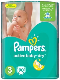 Pampers Active Baby-Dry S3 90
