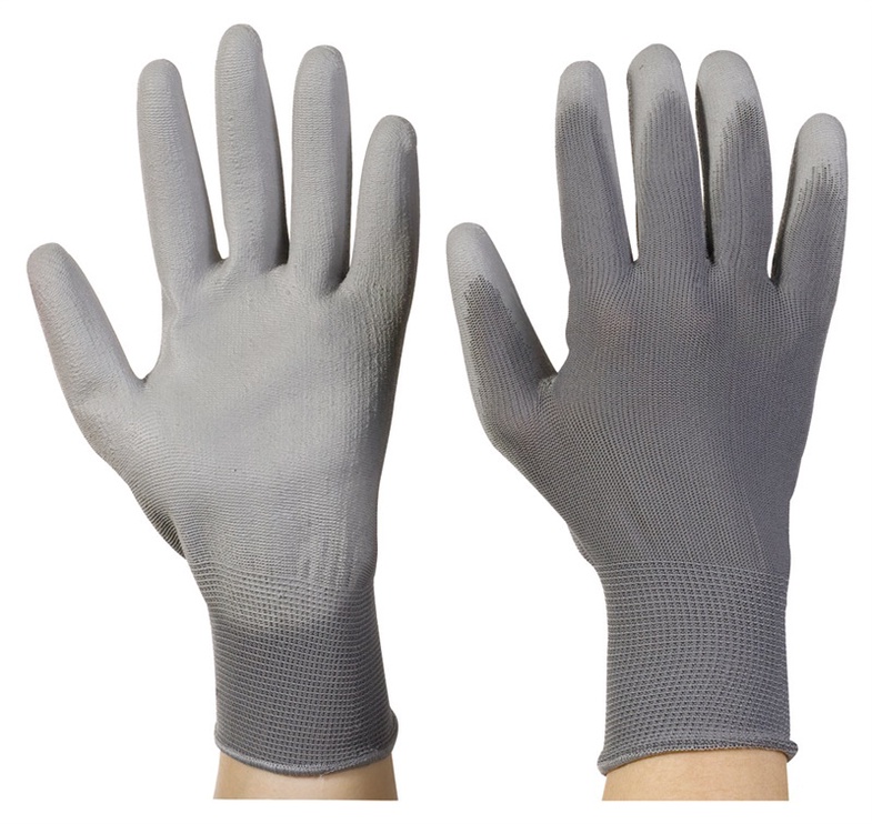 Cimdi gumijoti C22CHUH, poliesters, XL