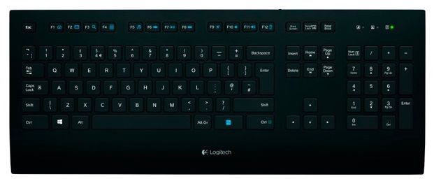 Klaviatūra Logitech K280e EN/RU, juoda