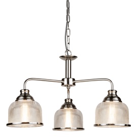Retro stiliaus pakabinamas šviestuvas Searchlight Bistro 1683-3SS, 3 x 7W E27